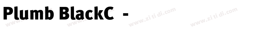 Plumb BlackC细体字体转换